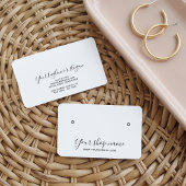 Moderne, schlichte Ohrring-Visitenkarten