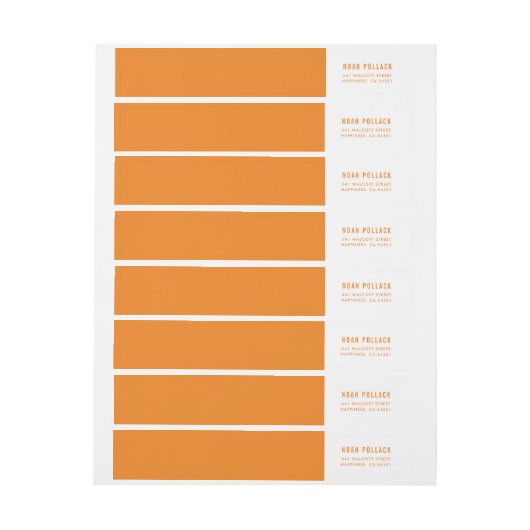 MODERNE schlichte Orange (Bogen)