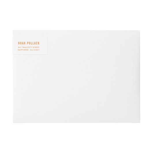 MODERNE schlichte Orange (Vorderseite)