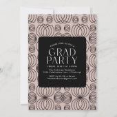 Moderne schlichte Partei für den weißen Foto Einladung (Rückseite)