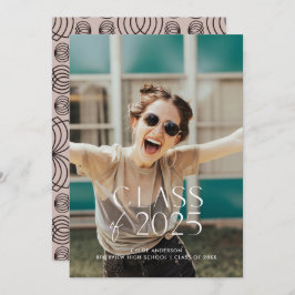 Moderne schlichte Partei für den weißen Foto Einladung