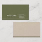 Moderne, Schlichte Perle ergänzen Luxus Visitenkarte (Vorne/Hinten)