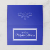 Moderne, schlichte Platzkarte (Außenseite Aufgefaltet)