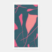 Moderne schlichte rosa Papierhandtücher Serviette (Vorderseite)