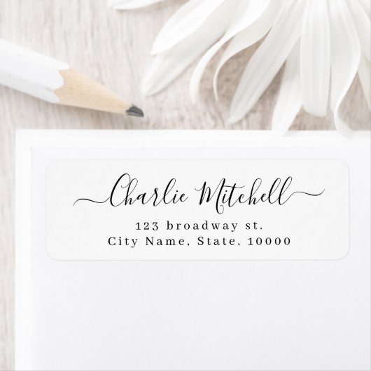 Moderne, schlichte Rücksendeadresse (Insitu)