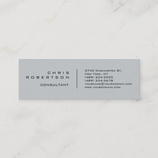 Moderne, Schlichte, schlichte Visitenkarte (Vorderseite)