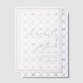 Moderne, schlichte, schwarze Schriftzeichen Pergament Einladungen (Versetzt (Einladung))