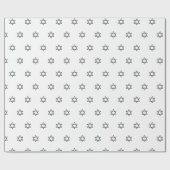 Moderne, schlichte, schwarze Sterne von David Must Geschenkpapier (Flach)