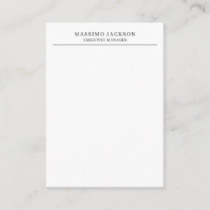 Moderne schlichte schwarze und weiße professionell begleitkarte