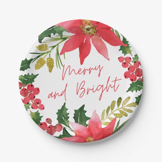 Moderne, schlichte und helle Schrift Pappteller (Vorderseite)