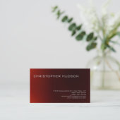 Moderne Schlichte Visitenkarte in Rot (Stehend Vorderseite)