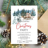 Moderne Schlitten mit dem heutigen Weihnachtsfest- Einladung