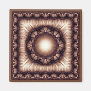 Moderne schmale Blumendekoration Magnet