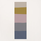 Moderne, schmale Mauve Gray Abstrakte Streifen Sti Yogamatte (Vorderseite)