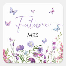 Moderne Schmetterlinge floral Lila Future Mrs.