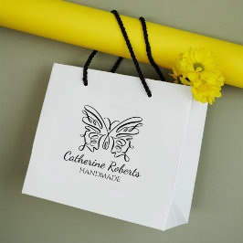 Moderne Schmetterlinge, handgefertigt Gummistempel