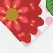 Moderne Schmetterlings-Blumen im Frühlingsgarten Fleecedecke (Ecke)