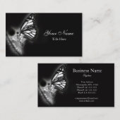Moderne Schmetterlings-Visitenkarte Visitenkarte (Vorne/Hinten)