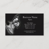 Moderne Schmetterlings-Visitenkarte Visitenkarte (Rückseite)