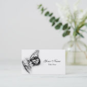 Moderne Schmetterlings-Visitenkarte Visitenkarte (Stehend Vorderseite)