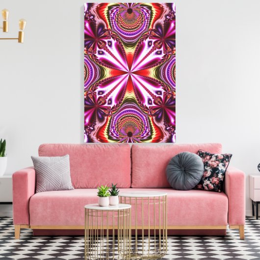 Moderne Schmetterlingsform abstrakte Wand Leinwanddruck (Insitu (Wohnzimmer))