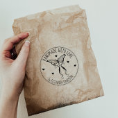 Moderne Schmetterlingshandgefertigt mit Liebe Gummistempel