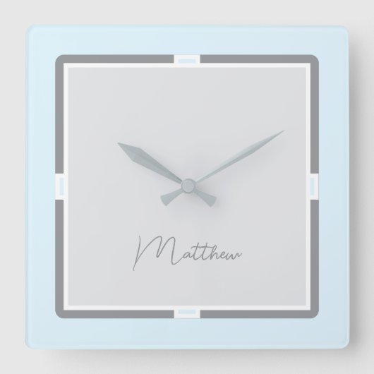 Moderne Schmetterlingsuhr Quadratische Wanduhr (Vorderseite)