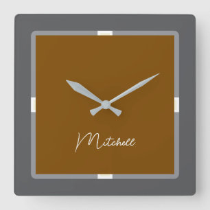 Moderne Schmetterlingsuhr Quadratische Wanduhr