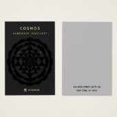 Moderne Schmuckkarte für das Neue Alter Schwarzer (Vorne & Hinten)