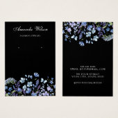 Moderne Schmuckkarte für Wildblumen (Vorne & Hinten)