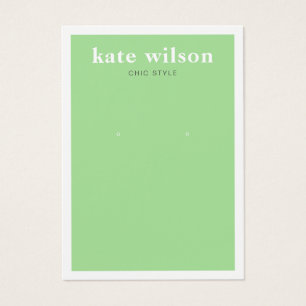 Moderne Schmuckkarte mit grünen Ohren