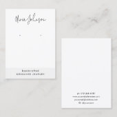 Moderne Schmuckkollektion Visitenkarte (Vorne/Hinten)