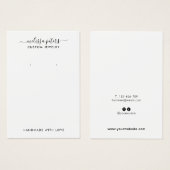 Moderne Schmuckschmuckkarte mit Earring Display (Vorne & Hinten)