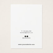 Moderne Schmuckschmuckkarte mit Earring Display (Rückseite)