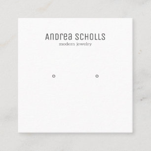 Moderne Schmuckstute Earring Display Quadratische Visitenkarte