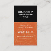 Moderne Schmutz-Monogramm-Visitenkarten Visitenkarte (Rückseite)