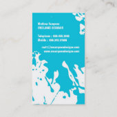 Moderne Schmutz-Visitenkarte Visitenkarte (Rückseite)