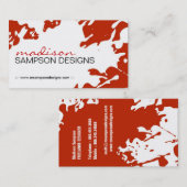 Moderne Schmutz-Visitenkarte Visitenkarte (Vorne/Hinten)