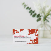 Moderne Schmutz-Visitenkarte Visitenkarte (Stehend Vorderseite)