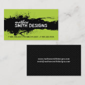 Moderne Schmutz-Visitenkarte Visitenkarte (Vorne/Hinten)