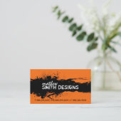 Moderne Schmutz-Visitenkarte Visitenkarte (Stehend Vorderseite)