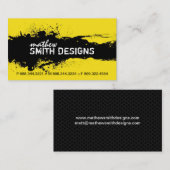 Moderne Schmutz-Visitenkarte Visitenkarte (Vorne/Hinten)