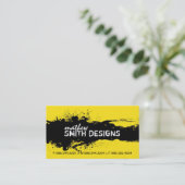 Moderne Schmutz-Visitenkarte Visitenkarte (Stehend Vorderseite)