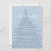 Moderne SchneebaumverÄNDERUNG FARBE Weihnachten Einladung (Rückseite)