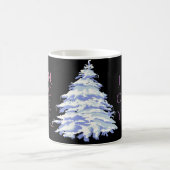 Moderne SchneebaumverÄNDERUNG FARBE Weihnachten Kaffeetasse (Mittel)