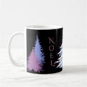 Moderne SchneebaumverÄNDERUNG FARBE Weihnachten Kaffeetasse (Links)