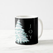 Moderne SchneebaumverÄNDERUNG FARBE Weihnachten Kaffeetasse (VorderseiteRechts)