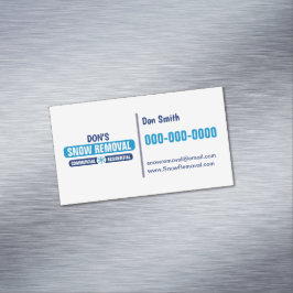 Moderne schneeentfernende magnetische Visitenkarte