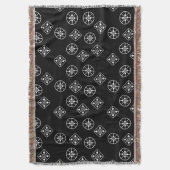 Moderne Schneeflocken aus dem Mittelalter Decke (Vorderseite Vertikal)