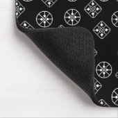 Moderne Schneeflocken aus dem Mittelalter Mousepad (Ecke)